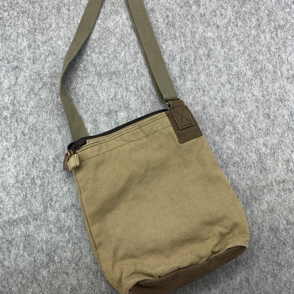 CHALA Patch Crossbody Shoulder Messenger Bag Purse Olive Khaki Owl Keychain - Picture 3 of 10